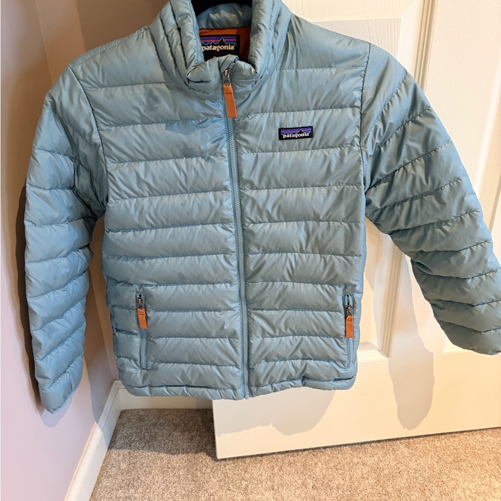 Patagonia Kids Sky Blue Puffer Jacket